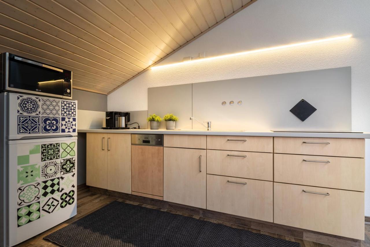 Gemuetliche Ferienwohnung Mit Panoramablick Muttensweiler Exterior foto